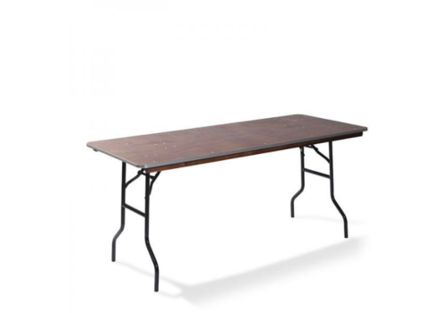  HorecaTraders Dining table | Wood | Foldable | 122x76x76cm 