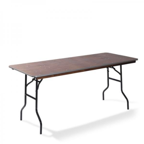  HorecaTraders Dining table | Wood | Foldable | 122x76x76cm 