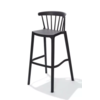 HorecaTraders Barhocker Windson | Kunststoff | 56x55x103cm | Grau