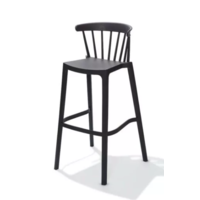 Bar stool Windson | Plastic | 56x55x103cm | Grey