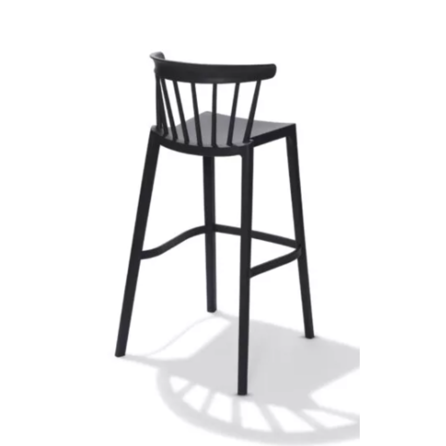 Barstool Windson | Plastic | 56x55x103cm | Gray