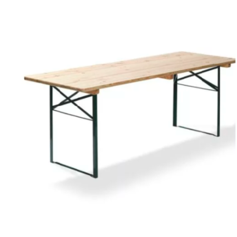 Beer Table | Green | Wood | 220x50x78 cm