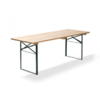 HorecaTraders Biertisch | Grün | Holz | 220x70x78 cm