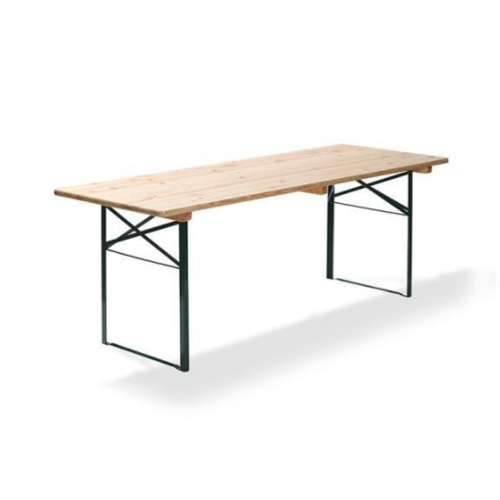  HorecaTraders Biertisch | Grün | Holz | 220x70x78 cm 