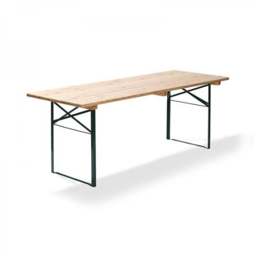 Table à bière | Vert | Bois | 220x80x78 cm