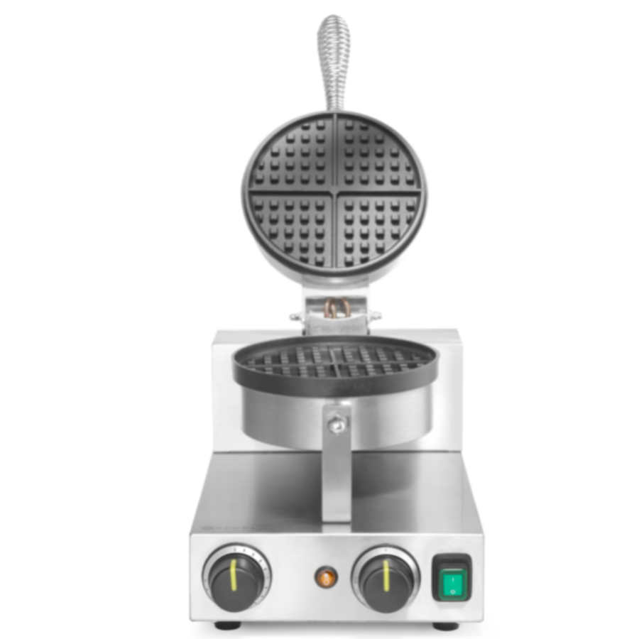 Waffle maker round | stainless steel | Ø190mm | 250x380x590mm