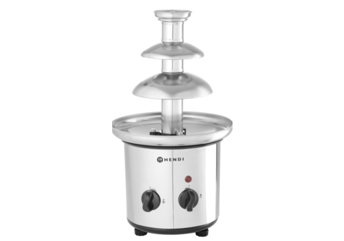  Hendi Chocolade fontein | 3 Lagen | 45°C | RVS 