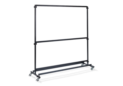  HorecaTraders Mobile wardrobe without hooks | Black | 60x192x200 cm 