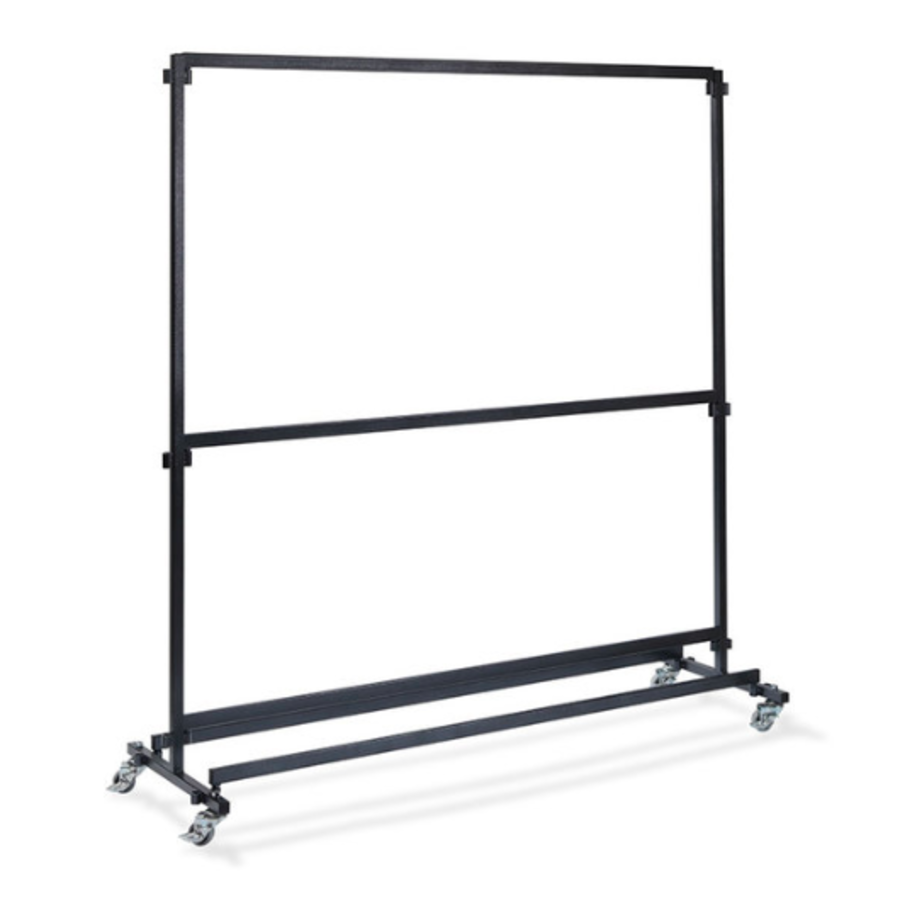 Wardrobe on wheels without hooks | Black | 60x192x200 cm