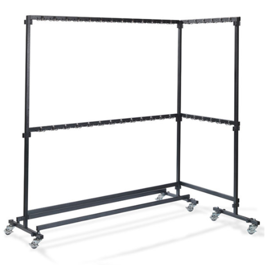 Armoire mobile sans crochets | Noir | 60x192x200 cm