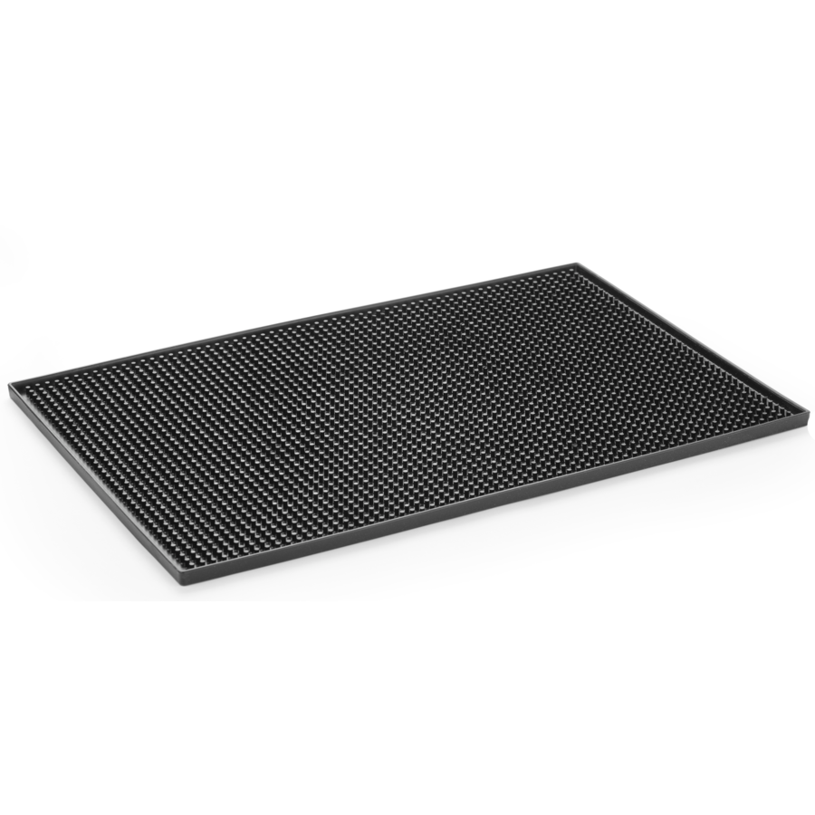 Bar mat | 45x30x1 cm | Black silicone