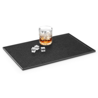 Bar mat | 45x30x1 cm | Black silicone