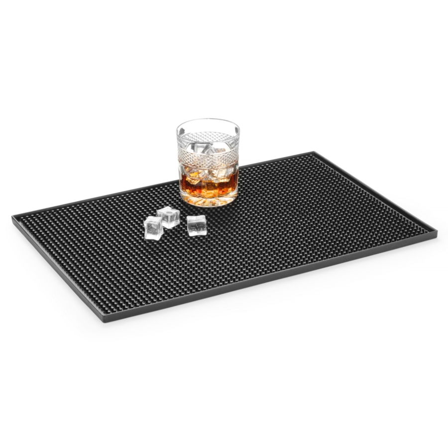Bar mat | 45x30x1 cm | Black silicone