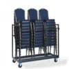 HorecaTraders Trolley Chairs | 76x151x120cm | Capacity 30