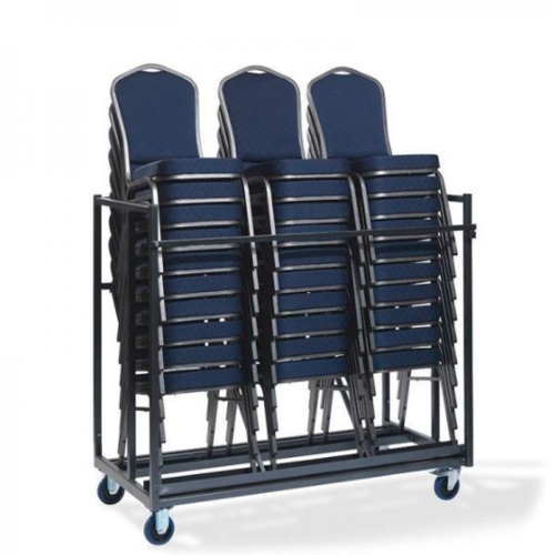  HorecaTraders Trolley Chairs | 76x151x120cm | Capacity 30 