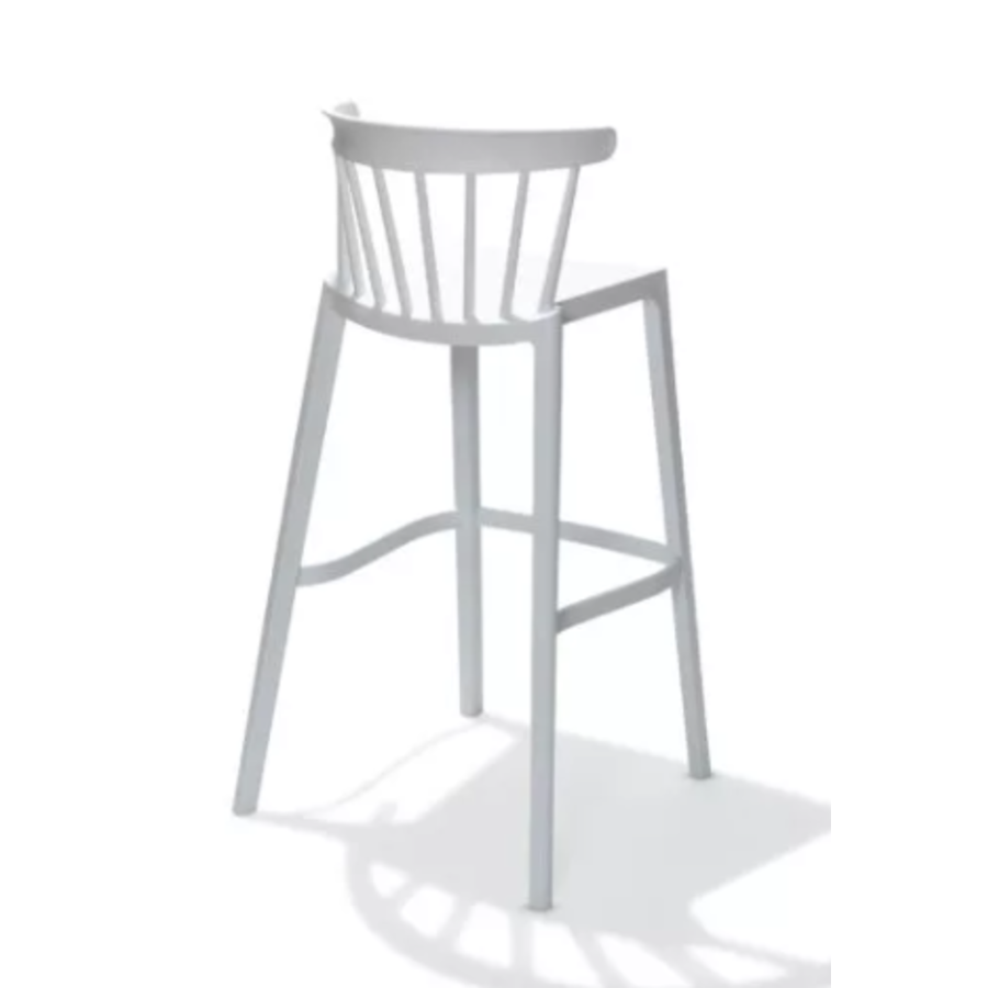 Bar stool Windson | Plastic | 56x55x103cm | White