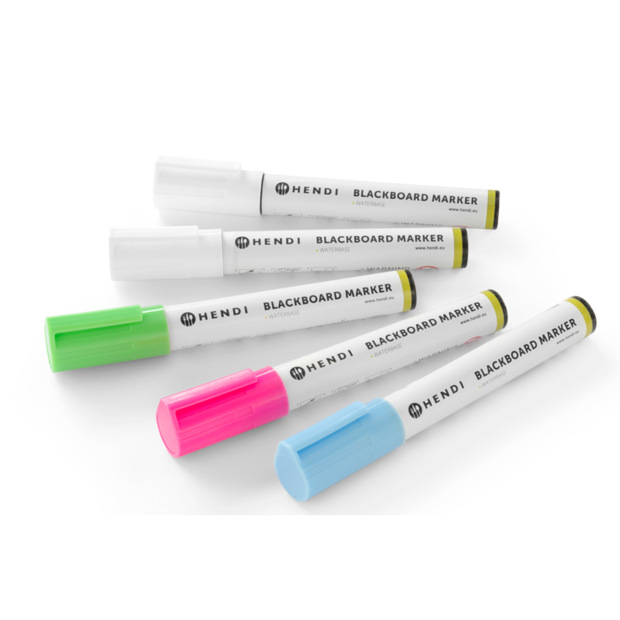 Chalk markers | 6mm | 2 white, 1 pink, 1 yellow and 1 bronze colored marker