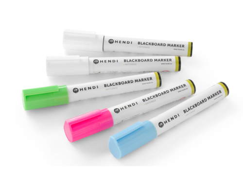  Hendi Kreidemarker | 6 mm | 4 Farben | 5 Markierungen 
