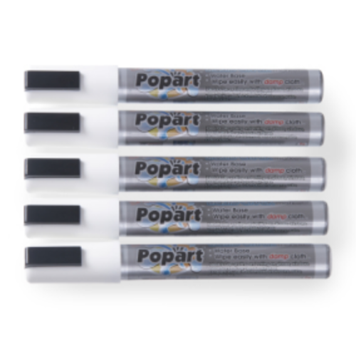  Hendi Chalk Markers White | 6mm| 5 markers 