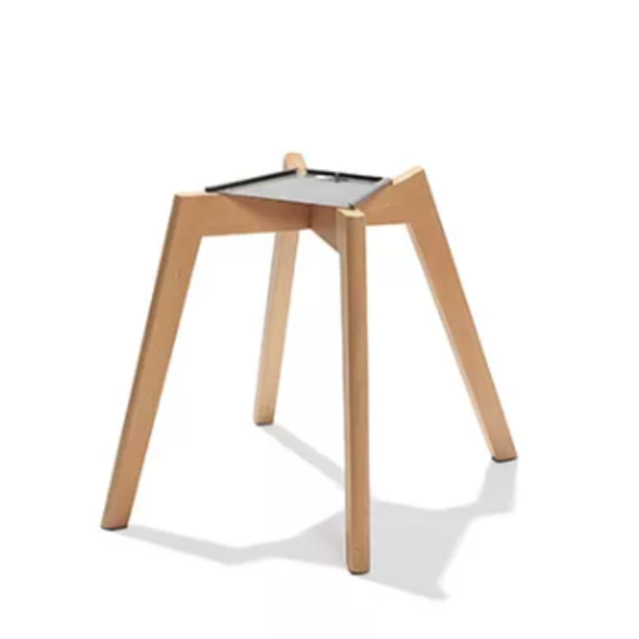 Chaise Keeve | Bois et plastique | 61x61,5x83cm | Noir