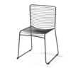 HorecaTraders Wire Steel Chair | Black | 51x52x78cm