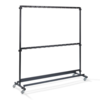 HorecaTraders Mobile wardrobe | Black | 60x192x200 cm | Capacity 104