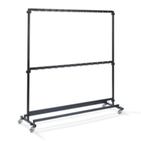 Mobile wardrobe | Black | 60x192x200 cm | Capacity 104