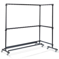 Mobile wardrobe | Black | 60x192x200 cm | Capacity 104