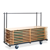 Trolley tables | 59/89x230x170 cm | Capacity 10/20/40