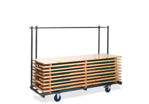  HorecaTraders Tables à roulettes | 59/89x230x170 cm | Capacité 10/20/40 