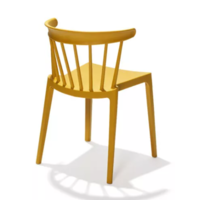 Chair Windsor | Plastic | Yellow | 54x53x75cm