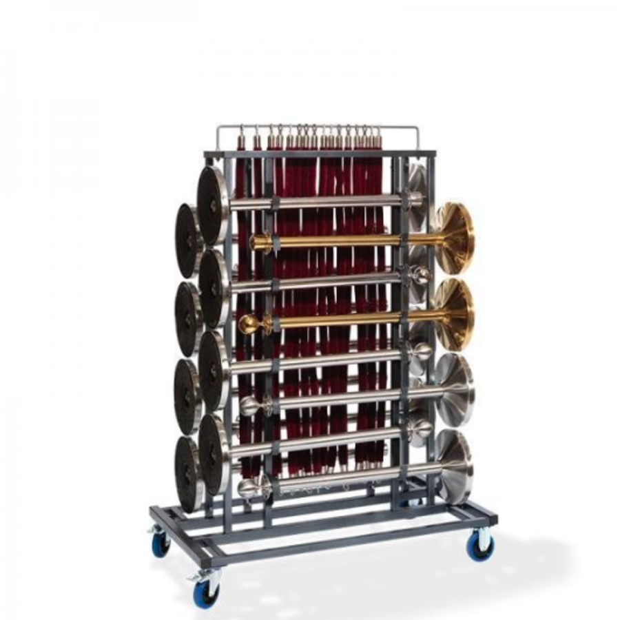 Trolley afzetpalen | 76x129x180 cm | Capaciteit 16