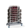 HorecaTraders Trolley bollards | 76x129x180 cm | Capacity 16