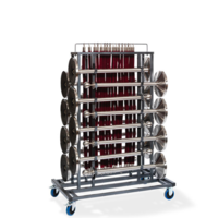 Trolley bollards | 76x129x180 cm | Capacity 16