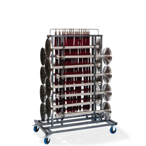  HorecaTraders Trolley bollards | 76x129x180 cm | Capacity 16 