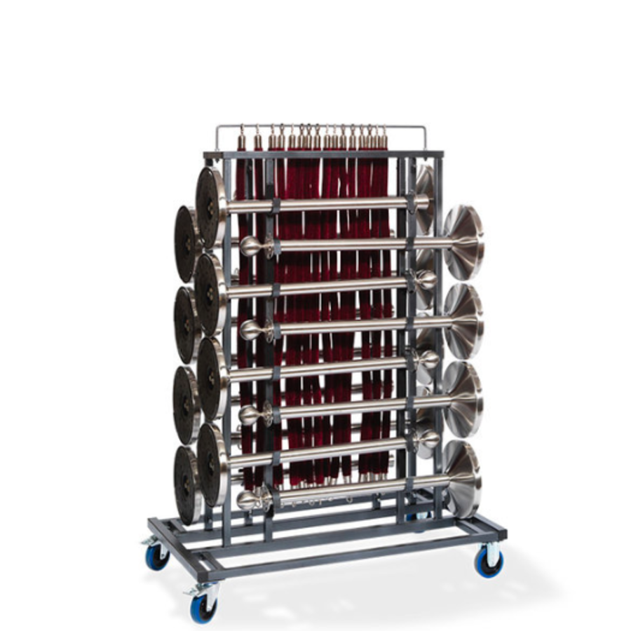 Trolley bollards | 76x129x180 cm | Capacity 16