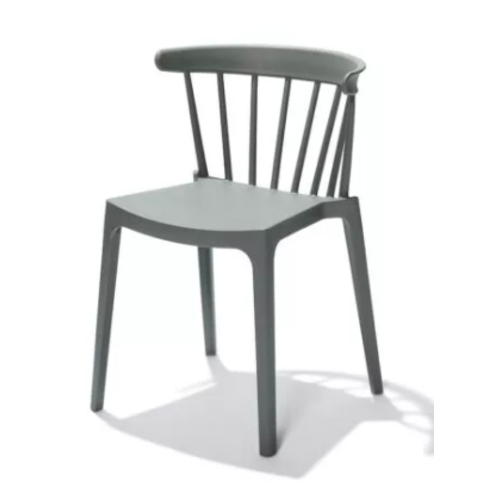  HorecaTraders Chair Windsor | Plastic | Green | 54x53x75cm 