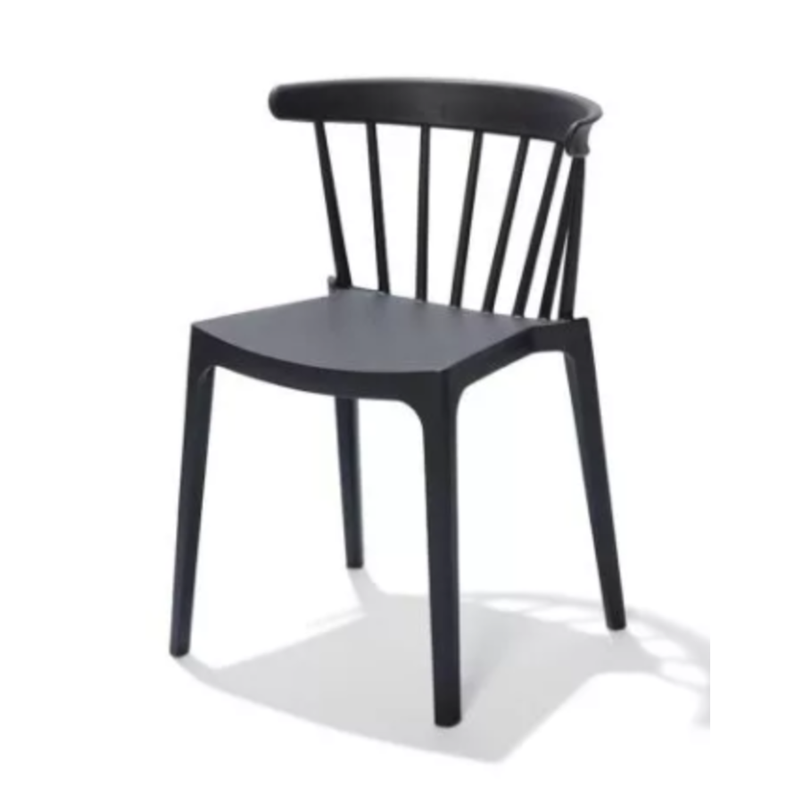 Chair Windsor | Plastic | Gray | 54x53x75cm