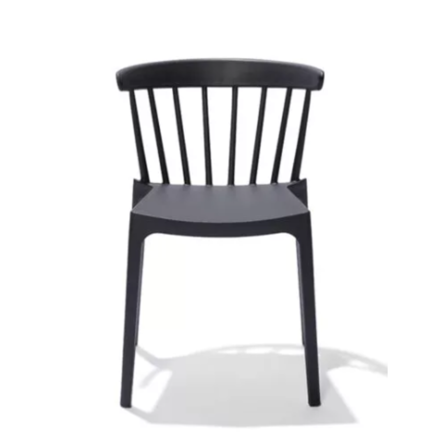 Chair Windsor | Plastic | Gray | 54x53x75cm
