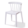 HorecaTraders Chair Windsor | Plastic | White | 54x53x75cm