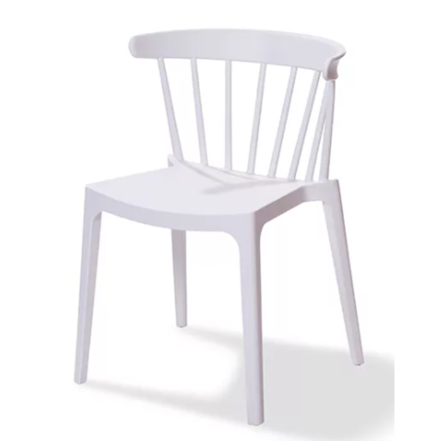 Chair Windsor | Plastic | White | 54x53x75cm