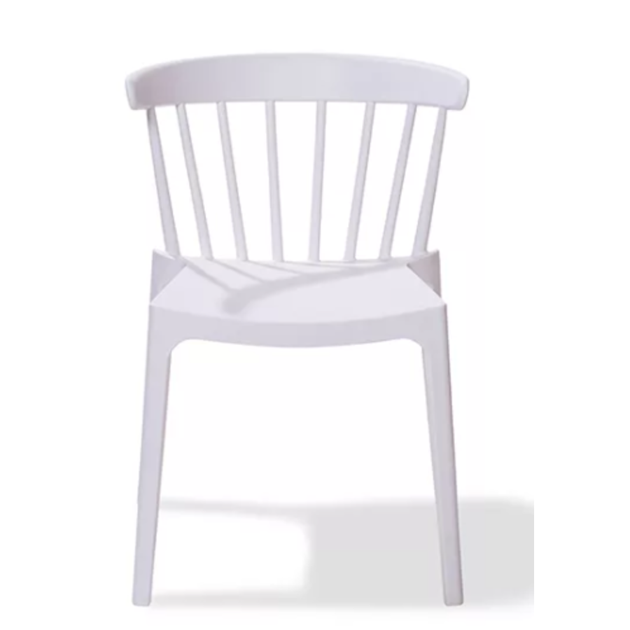 Chair Windsor | Plastic | White | 54x53x75cm