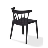 Stuhl Windson | Kunststoff | Schwarz | 54x53x75cm