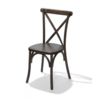 HorecaTraders Crossback Chair | Brown | 48x47x88cm