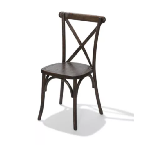  HorecaTraders Crossback Chair | Brown | 48x47x88cm 