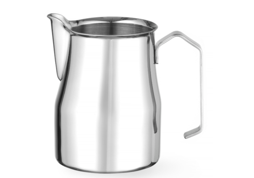  Hendi Pot à lait bec verseur en V | 450 ml | Acier inoxydable 