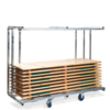 HorecaTraders Trolley voor tafels | 86,5x231,5x180,5 cm | Capaciteit 10/20/40