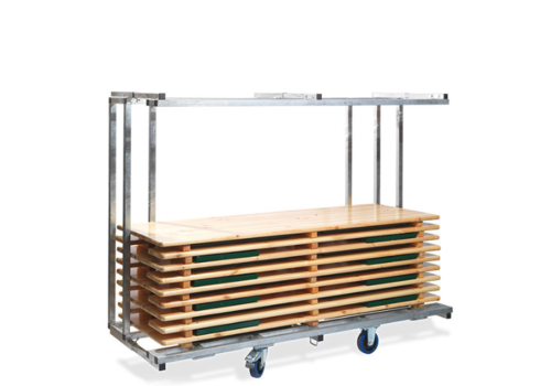  HorecaTraders Trolley for tables | 86.5x231.5x180.5cm | Capacity 10/20/40 