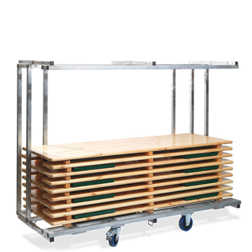  HorecaTraders Trolley voor tafels | 86,5x231,5x180,5 cm | Capaciteit 10/20/40 