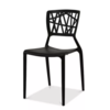 HorecaTraders Chair Webb | Plastic | Black | 43x47x84cm